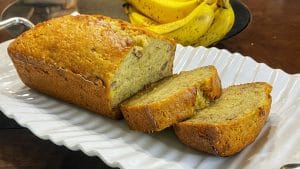 Receta de pan de plátano
