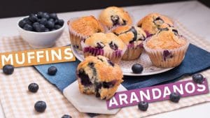 Cómo hacer unas magdalenas de arándanos