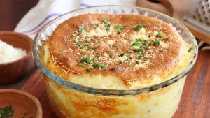 Receta de soufflé de queso