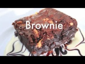 Receta de brownie de chocolate y nueces