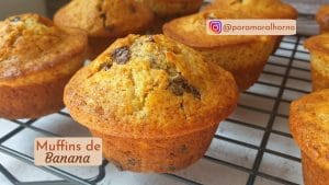 Receta de muffins de plátano