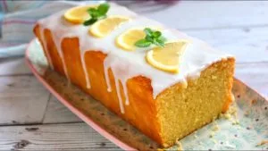 Receta de pastel de limón glaseado