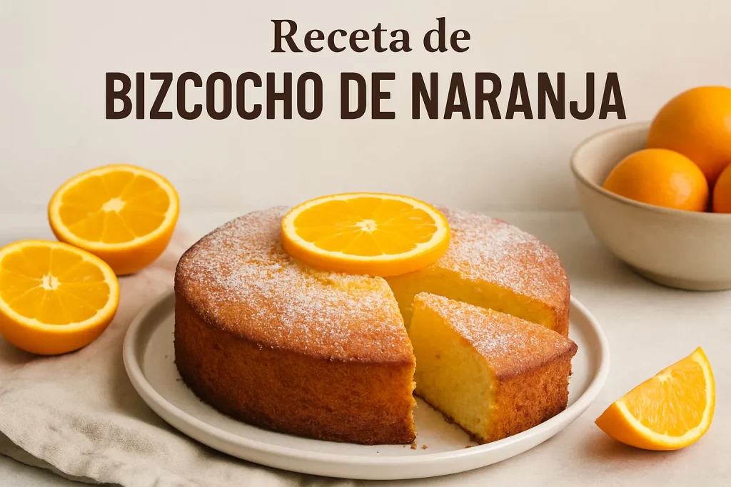 Receta-de-bizcocho-de-naranja - Recetitas.Com Receta de bizcocho de naranja