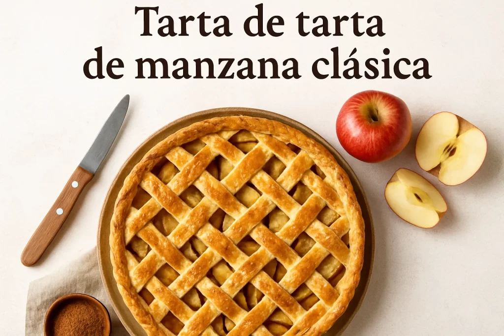 Receta-de-tarta-de-manzana-clasica - Recetitas.Com Receta de tarta de manzana clásica