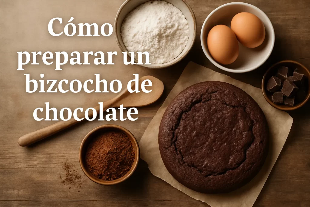 Cómo preparar un bizcocho de chocolate