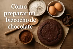 Cómo preparar un bizcocho de chocolate