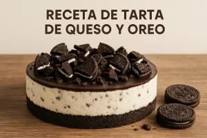 Receta de tarta de queso y oreo