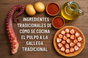 ingredientes tradicionales de Cómo se cocina el pulpo a la gallega tradicional