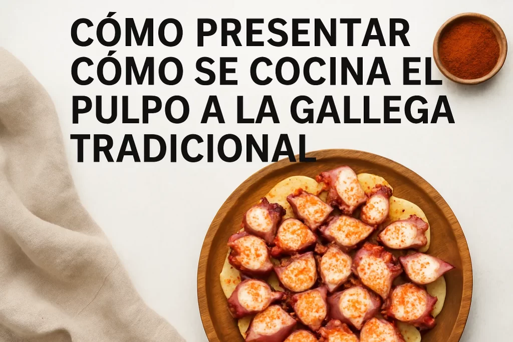 cómo presentar Cómo se cocina el pulpo a la gallega tradicional