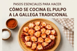 pasos esenciales para hacer Cómo se cocina el pulpo a la gallega tradicional