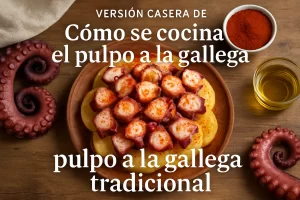 versión casera de Cómo se cocina el pulpo a la gallega tradicional