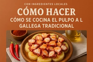cómo hacer con ingredientes locales Cómo se cocina el pulpo a la gallega tradicional
