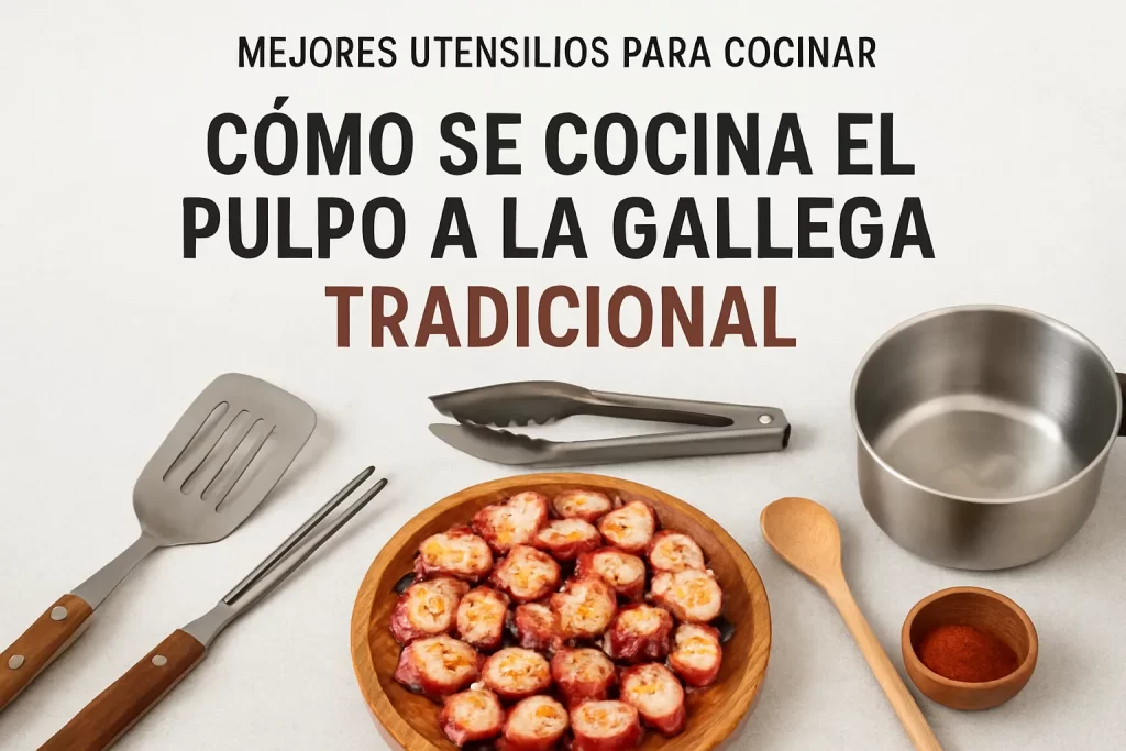 mejores utensilios para cocinar Cómo se cocina el pulpo a la gallega tradicional