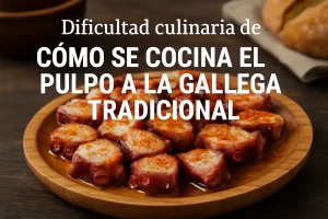 dificultad culinaria de Cómo se cocina el pulpo a la gallega tradicional