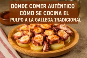 dónde comer auténtico Cómo se cocina el pulpo a la gallega tradicional