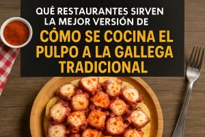 qué restaurantes sirven la mejor versión de Cómo se cocina el pulpo a la gallega tradicional
