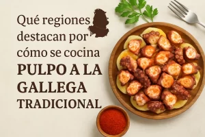 qué regiones destacan por Cómo se cocina el pulpo a la gallega tradicional