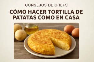 consejos de chefs sobre Cómo hacer tortilla de patatas como en casa