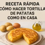 receta rápida de Cómo hacer tortilla de patatas como en casa