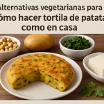 alternativas vegetarianas para Cómo hacer tortilla de patatas como en casa