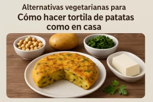 alternativas vegetarianas para Cómo hacer tortilla de patatas como en casa
