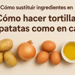 cómo sustituir ingredientes en Cómo hacer tortilla de patatas como en casa