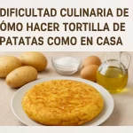 dificultad culinaria de Cómo hacer tortilla de patatas como en casa