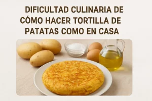 dificultad culinaria de Cómo hacer tortilla de patatas como en casa