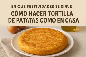 en qué festividades se sirve Cómo hacer tortilla de patatas como en casa