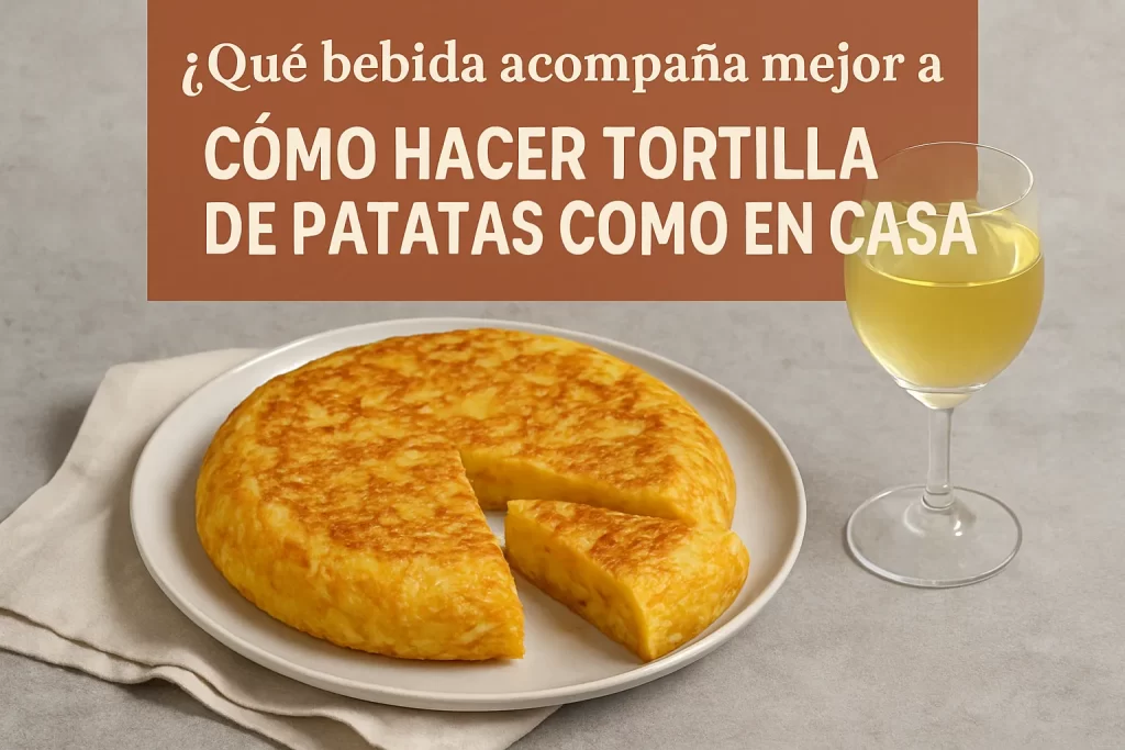 qué bebida acompaña mejor a Cómo hacer tortilla de patatas como en casa