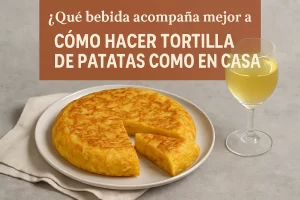qué bebida acompaña mejor a Cómo hacer tortilla de patatas como en casa