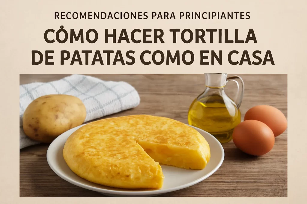 recomendaciones para principiantes con Cómo hacer tortilla de patatas como en casa