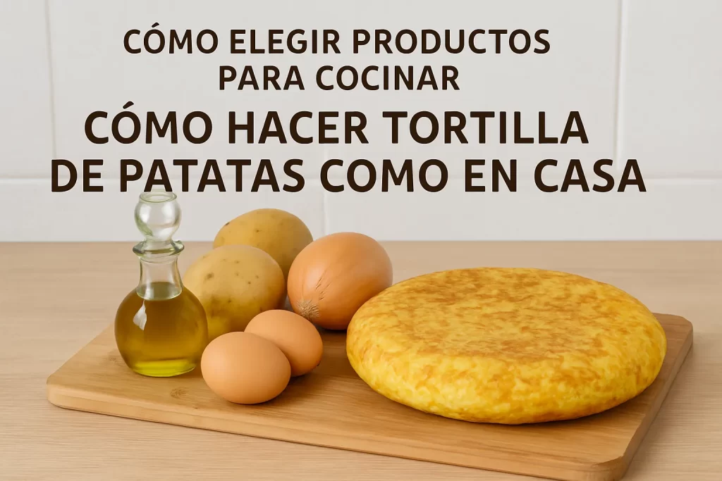 cómo elegir productos para cocinar Cómo hacer tortilla de patatas como en casa