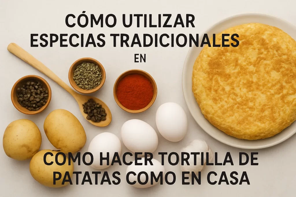 cómo utilizar especias tradicionales en Cómo hacer tortilla de patatas como en casa
