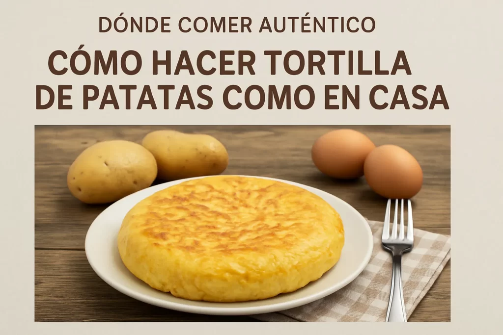 dónde comer auténtico Cómo hacer tortilla de patatas como en casa