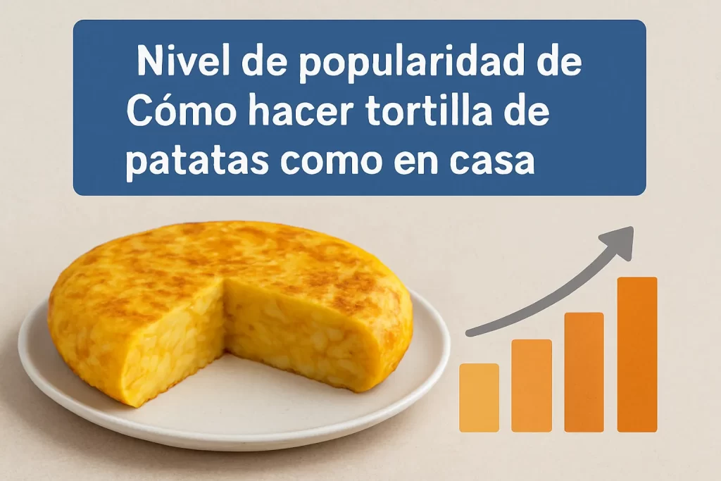 nivel de popularidad de Cómo hacer tortilla de patatas como en casa