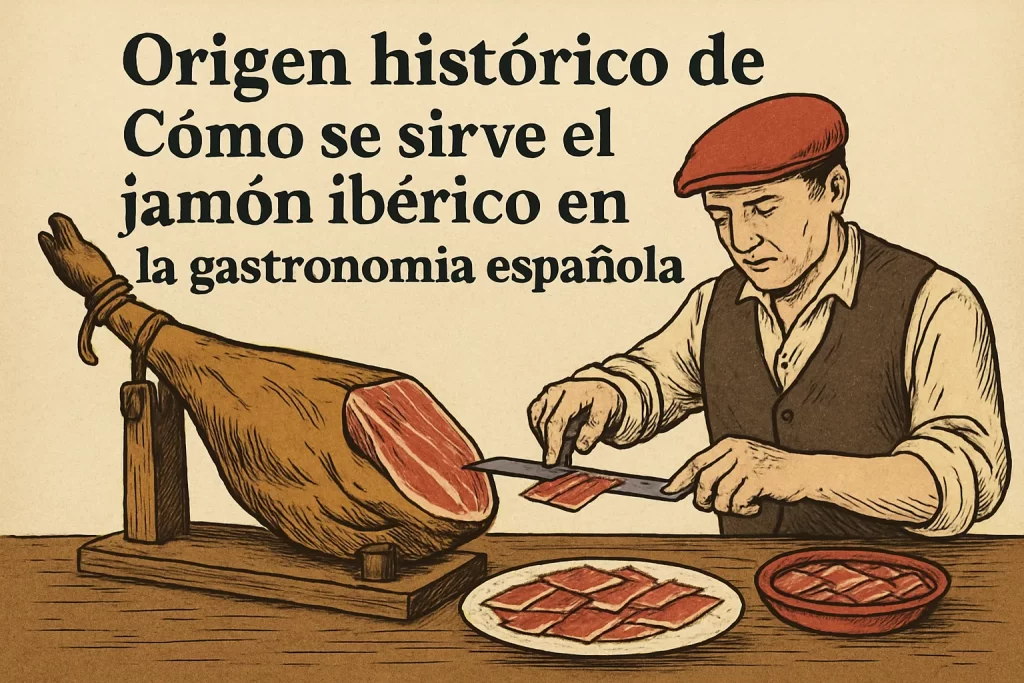 origen histórico de Cómo se sirve el jamón ibérico en la gastronomía española