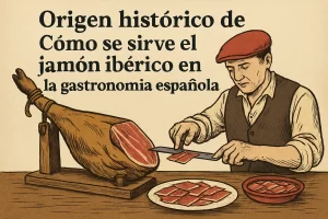 origen histórico de Cómo se sirve el jamón ibérico en la gastronomía española
