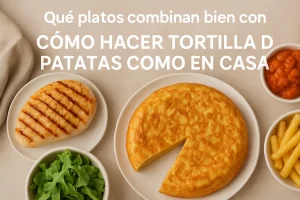 qué platos combinan bien con Cómo hacer tortilla de patatas como en casa