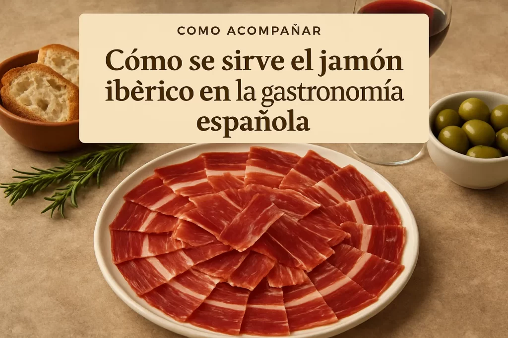 cómo acompañar Cómo se sirve el jamón ibérico en la gastronomía española