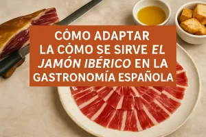 cómo adaptar la receta de Cómo se sirve el jamón ibérico en la gastronomía española