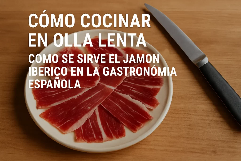 cómo cocinar en olla lenta Cómo se sirve el jamón ibérico en la gastronomía española