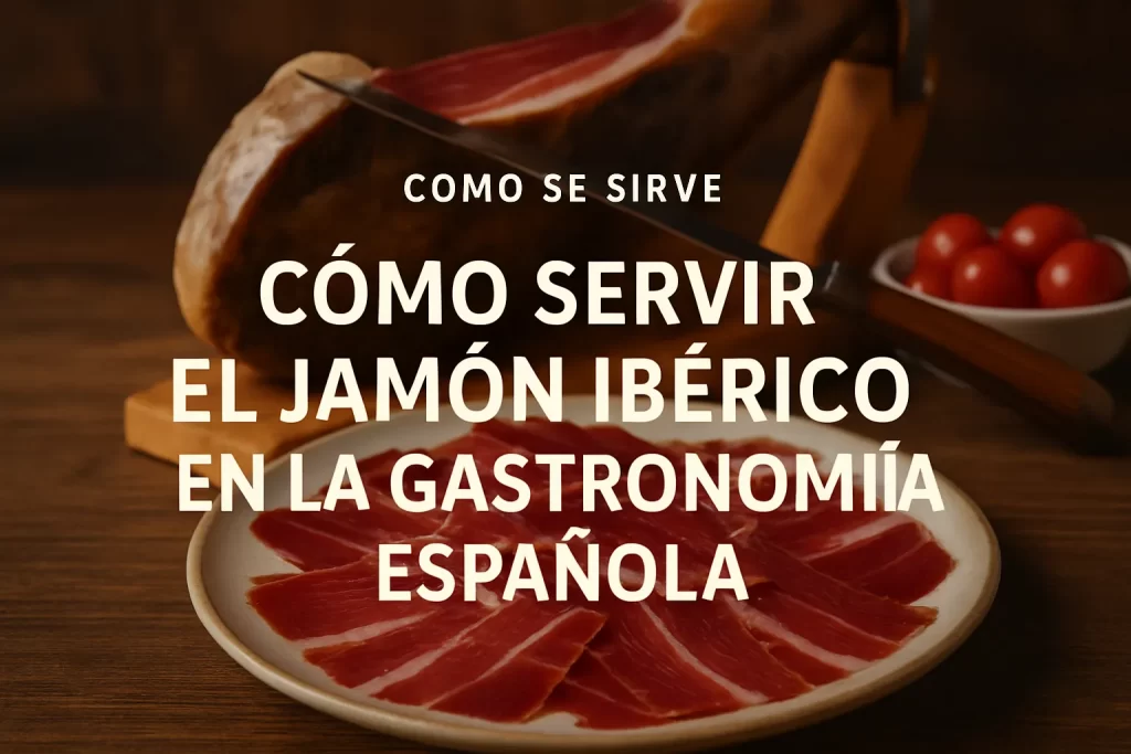 cómo servir Cómo se sirve el jamón ibérico en la gastronomía española