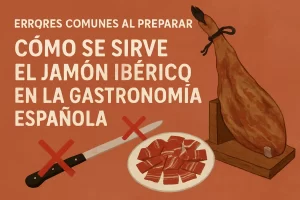 errores comunes al preparar Cómo se sirve el jamón ibérico en la gastronomía española