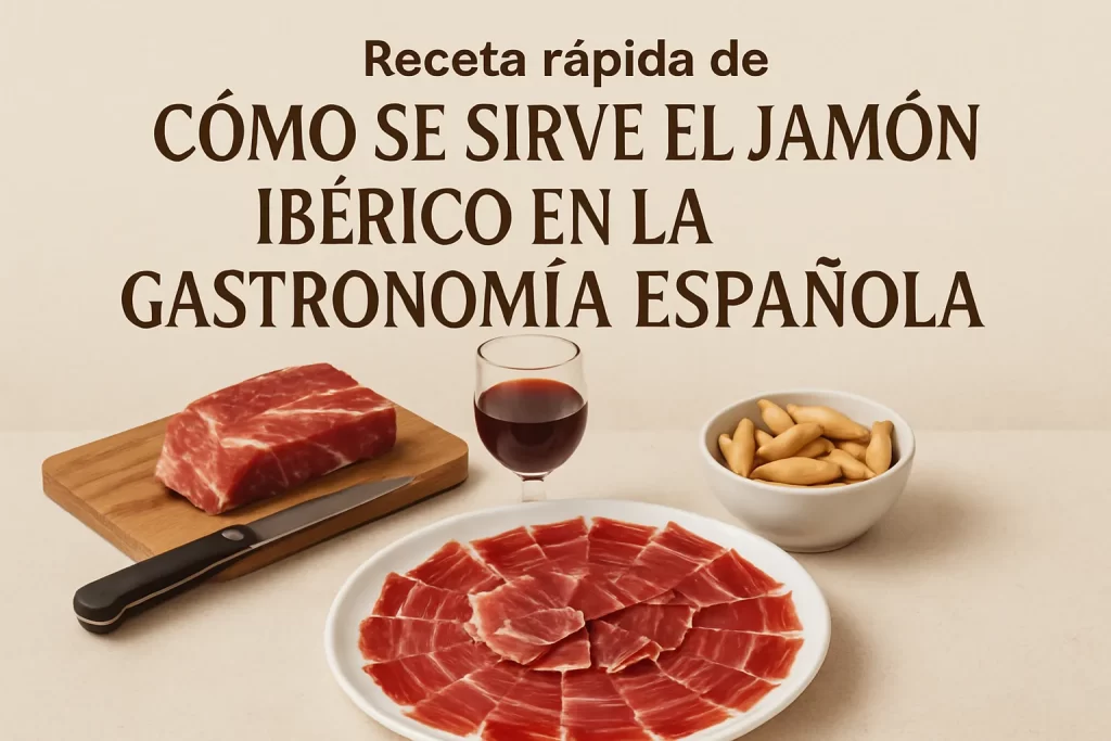 receta-rapida-de-Como-se-sirve-el-jamon-iberico-en-la-gastronomia-espanola - Recetitas.Com receta rápida de Cómo se sirve el jamón ibérico en la gastronomía española