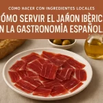 cómo hacer con ingredientes locales Cómo se sirve el jamón ibérico en la gastronomía española