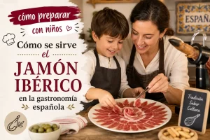 cómo preparar con niños Cómo se sirve el jamón ibérico en la gastronomía española