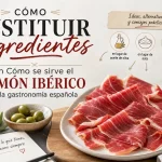 cómo sustituir ingredientes en Cómo se sirve el jamón ibérico en la gastronomía española