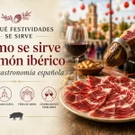 en qué festividades se sirve Cómo se sirve el jamón ibérico en la gastronomía española