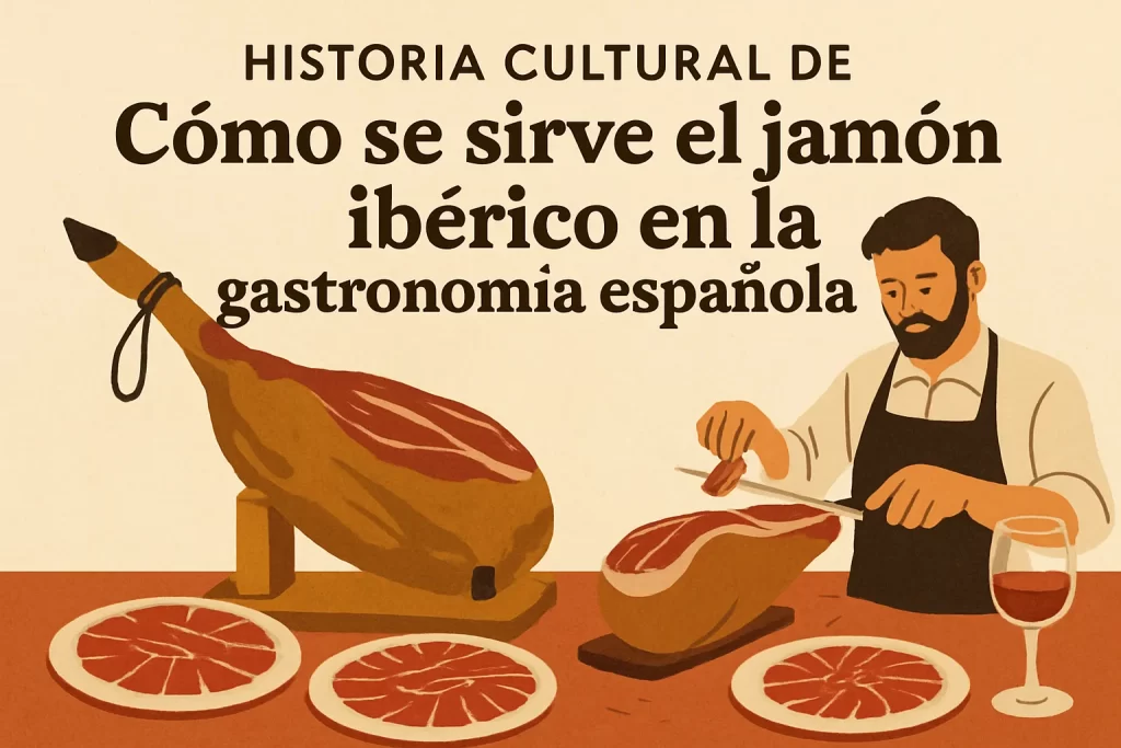 historia cultural de Cómo se sirve el jamón ibérico en la gastronomía española